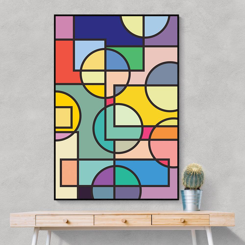 Abstract Circles Collection #3 Wall Art