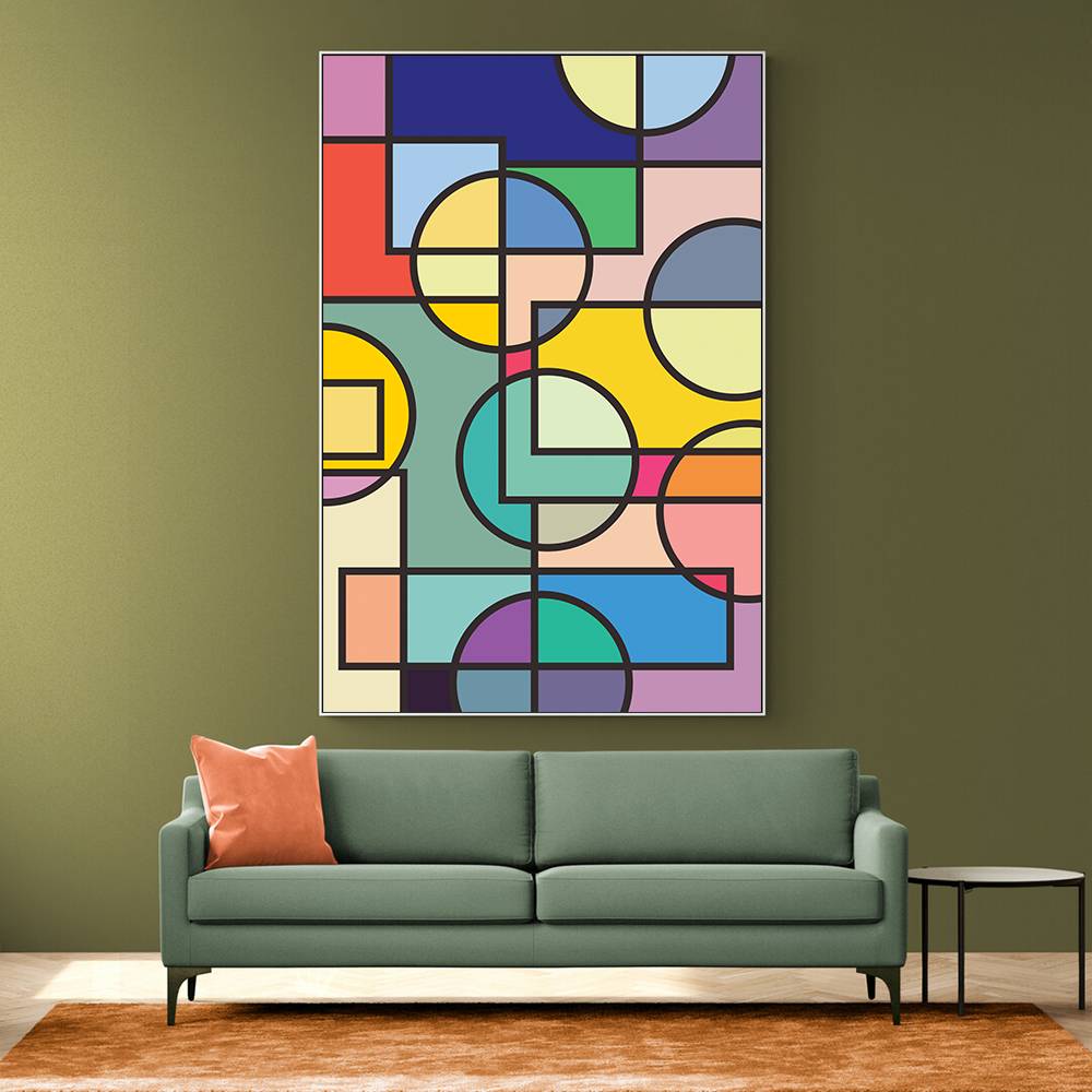 Abstract Circles Collection #3 Wall Art