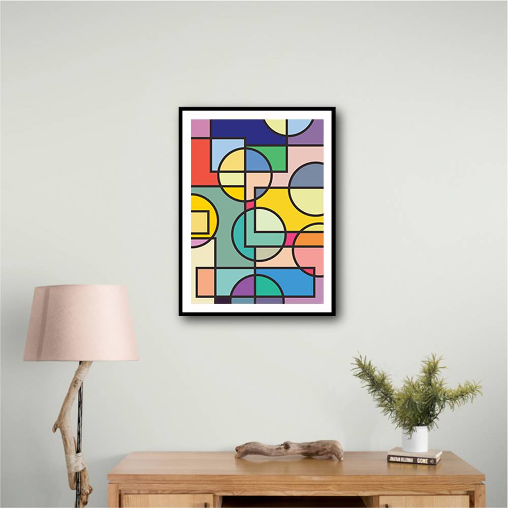 Abstract Circles Collection #3 Wall Art