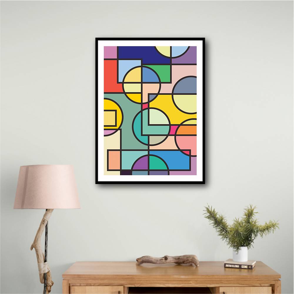 Abstract Circles Collection #3 Wall Art