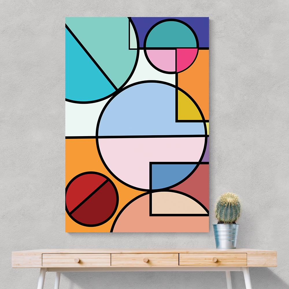 Abstract Circles Collection #4 Wall Art