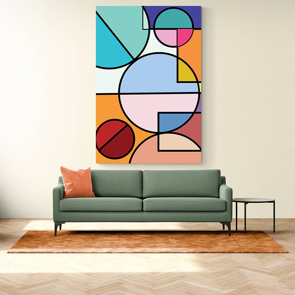 Abstract Circles Collection #4 Wall Art