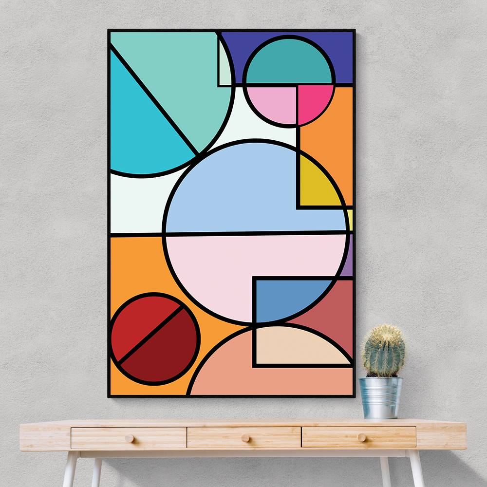 Abstract Circles Collection #4 Wall Art