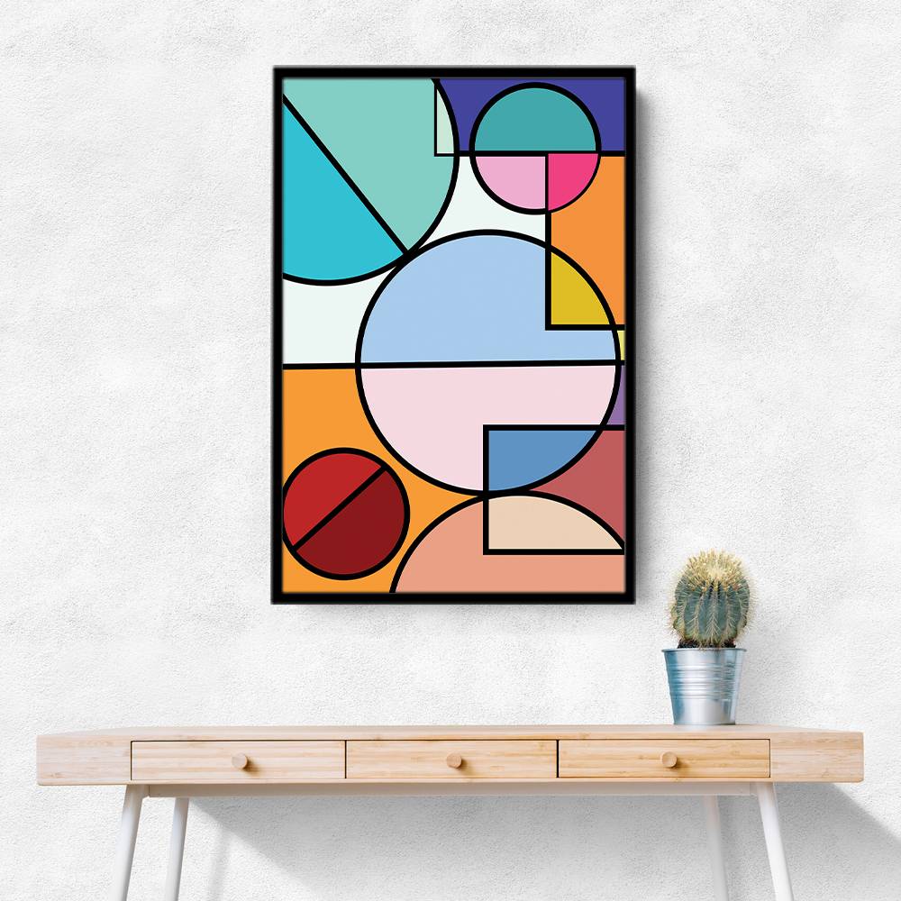 Abstract Circles Collection #4 Wall Art