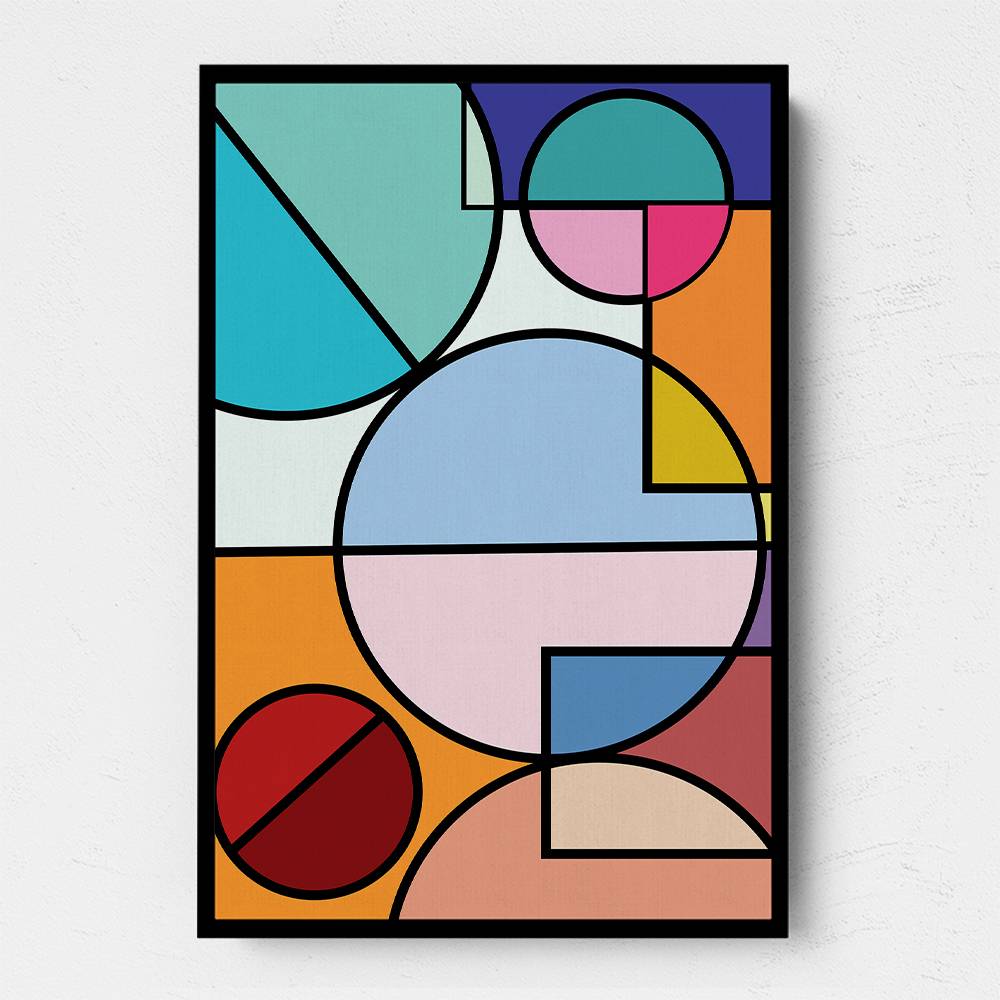 Abstract Circles Collection #4 Wall Art