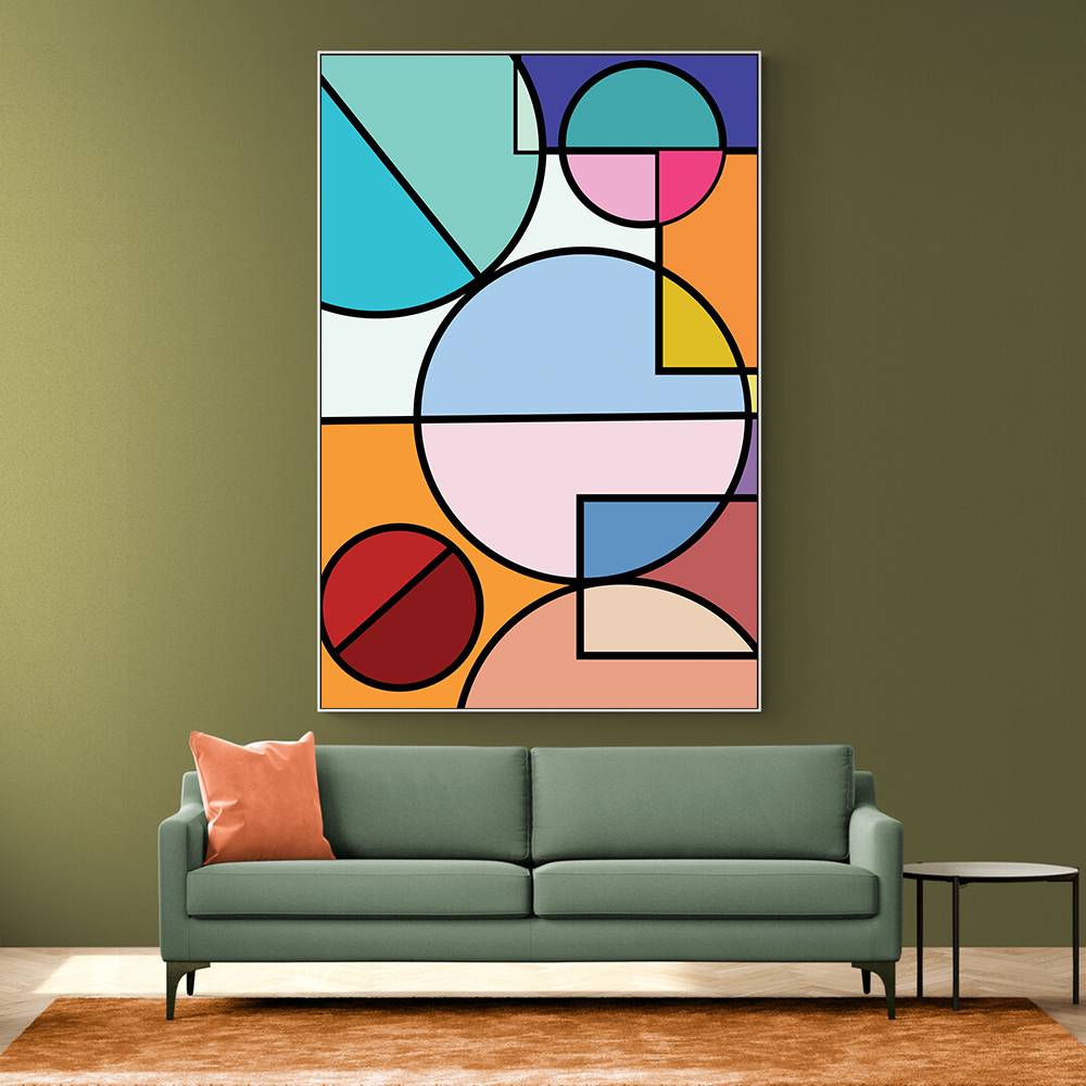 Abstract Circles Collection #4 Wall Art