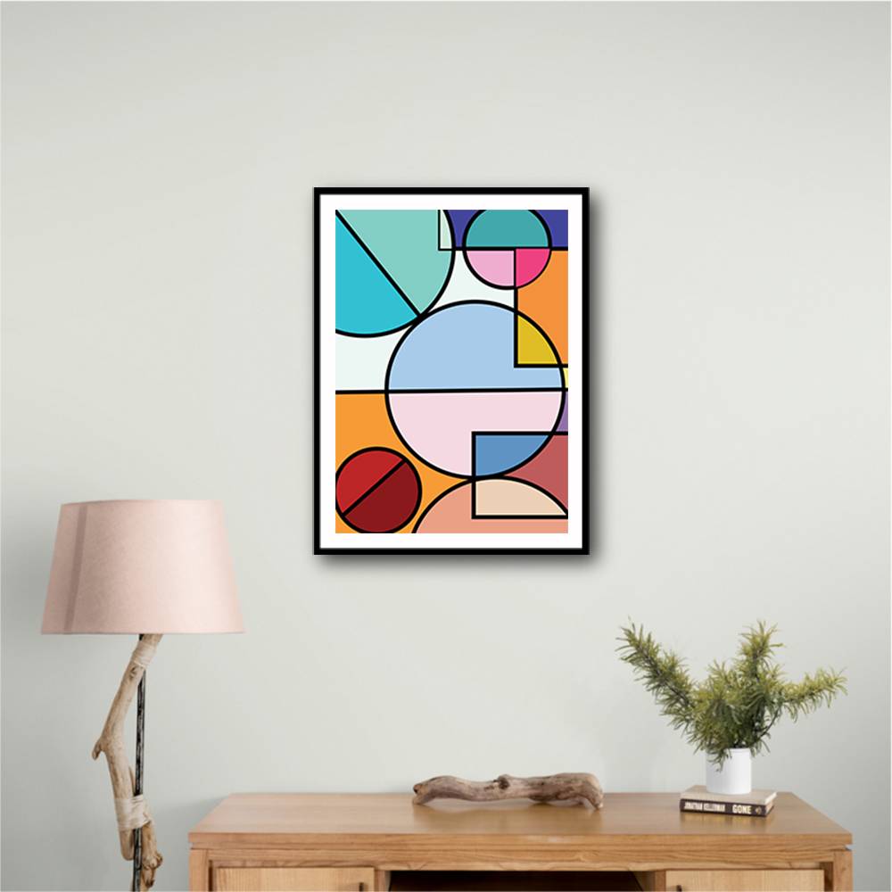 Abstract Circles Collection #4 Wall Art