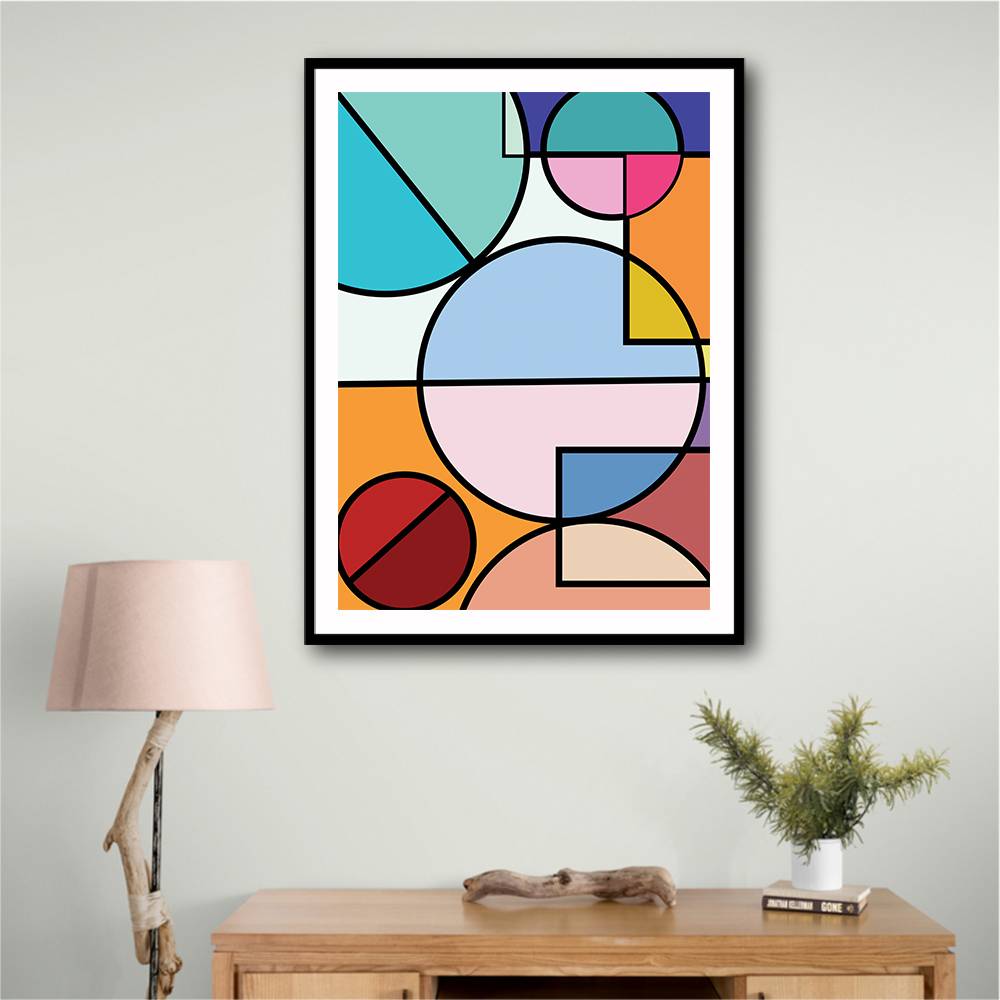 Abstract Circles Collection #4 Wall Art