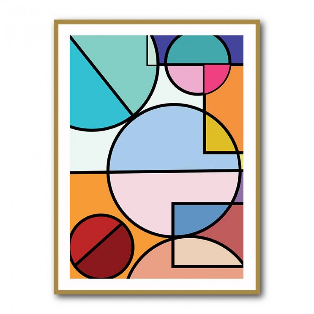 Abstract Circles Collection #4 Wall Art