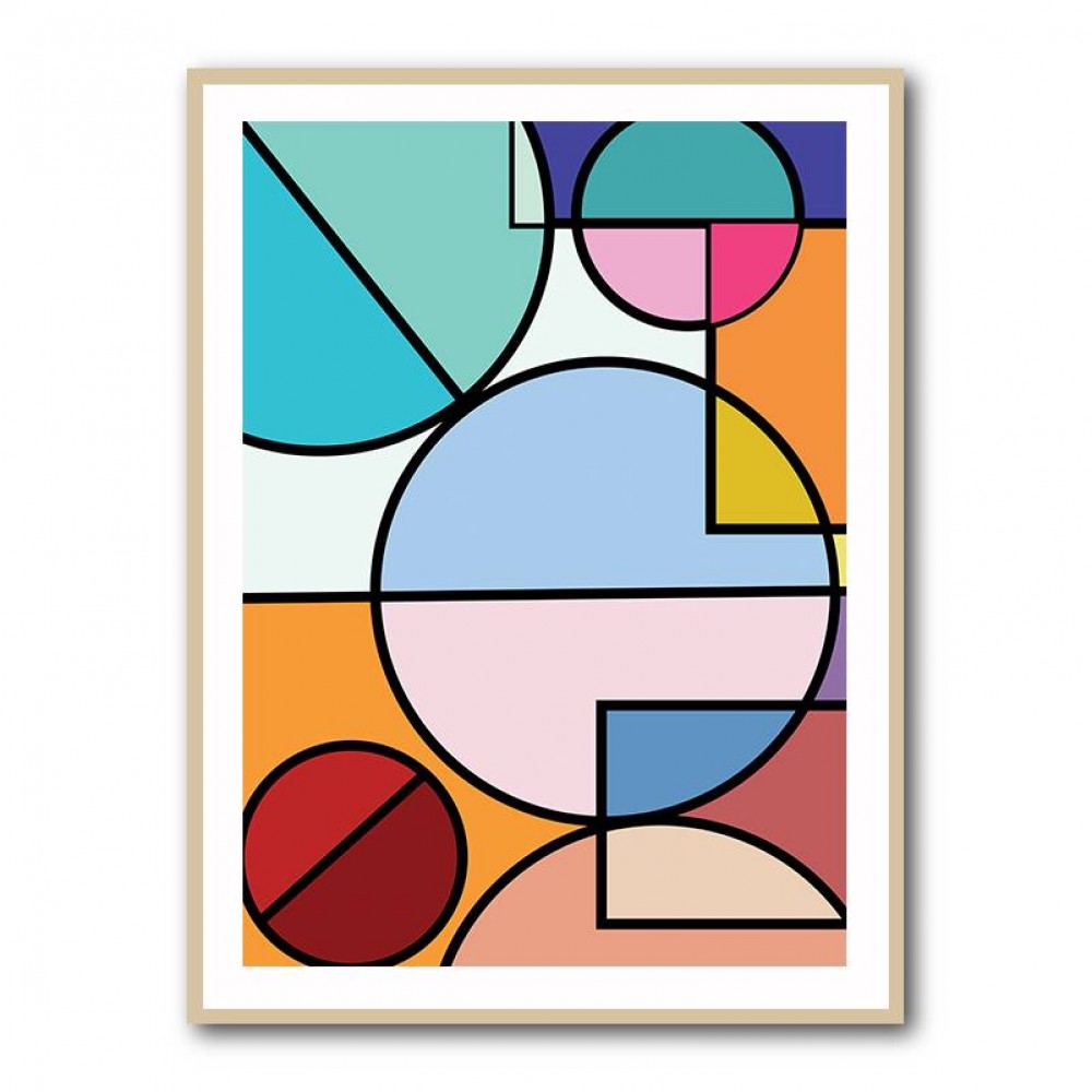 Abstract Circles Collection #4 Wall Art