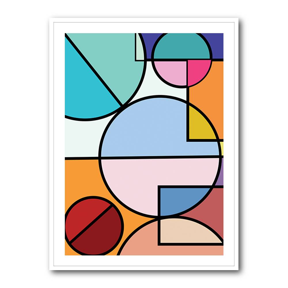 Abstract Circles Collection #4 Wall Art