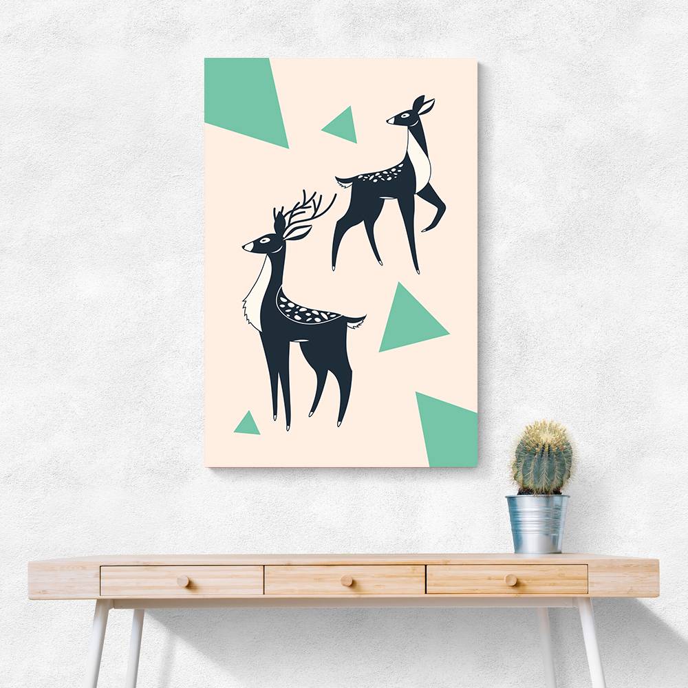 Abstract Deer #2 Wall Art