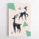 Abstract Deer #2 Wall Art