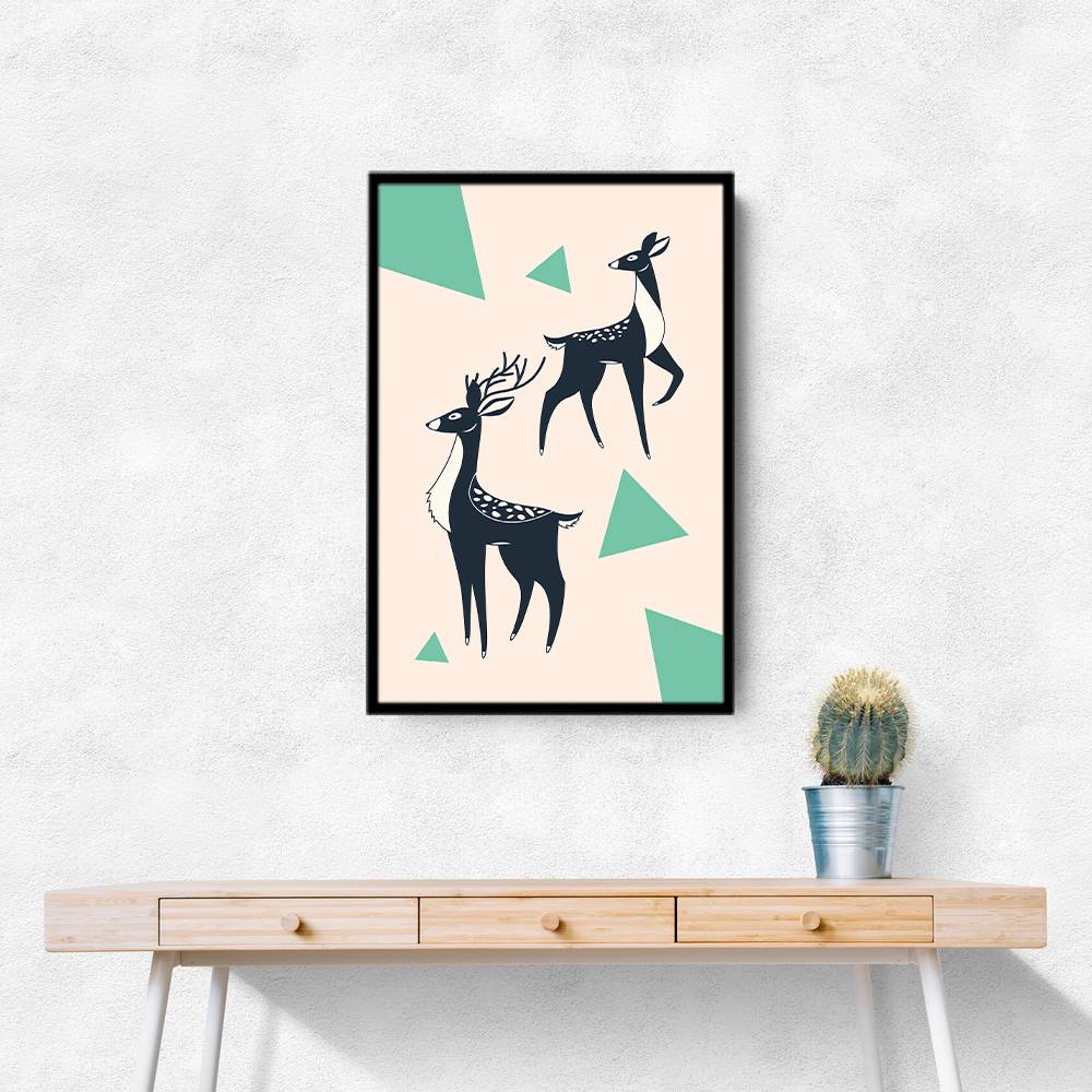 Abstract Deer #2 Wall Art