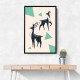 Abstract Deer #2 Wall Art