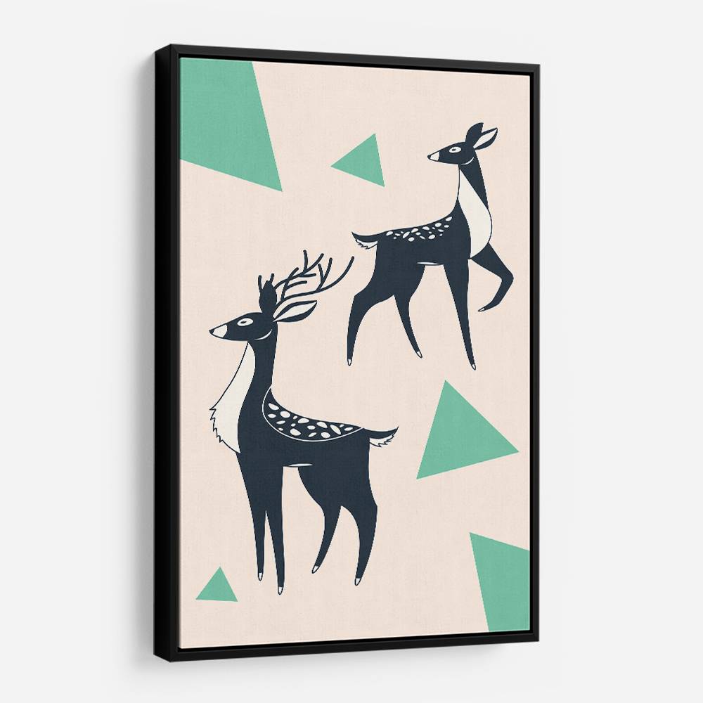 Abstract Deer #2 Wall Art