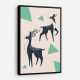 Abstract Deer #2 Wall Art