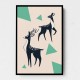 Abstract Deer #2 Wall Art