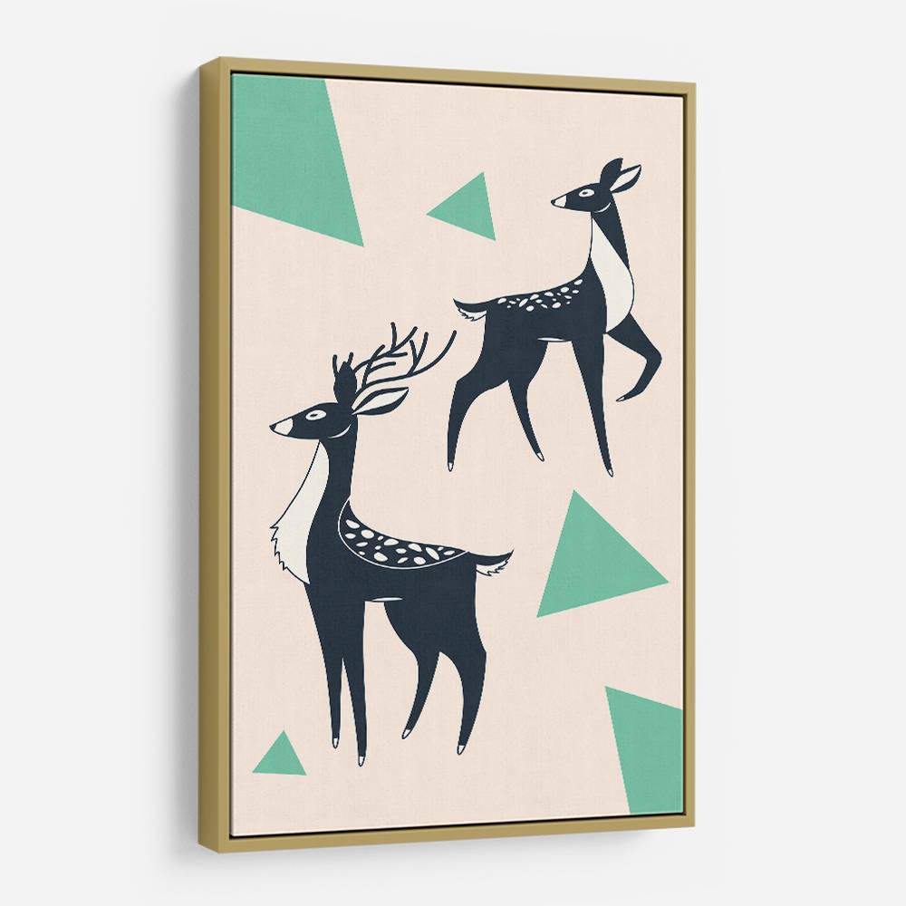 Abstract Deer #2 Wall Art