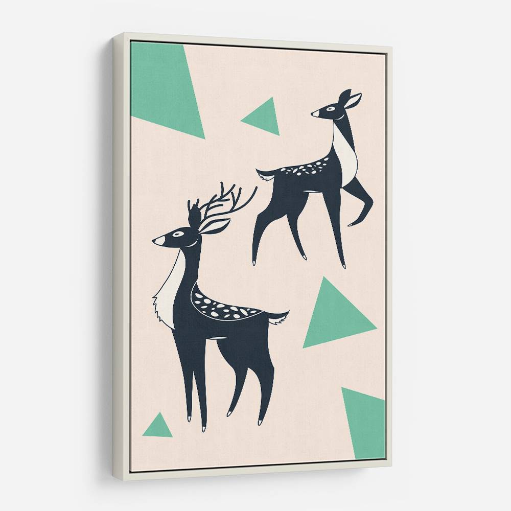 Abstract Deer #2 Wall Art