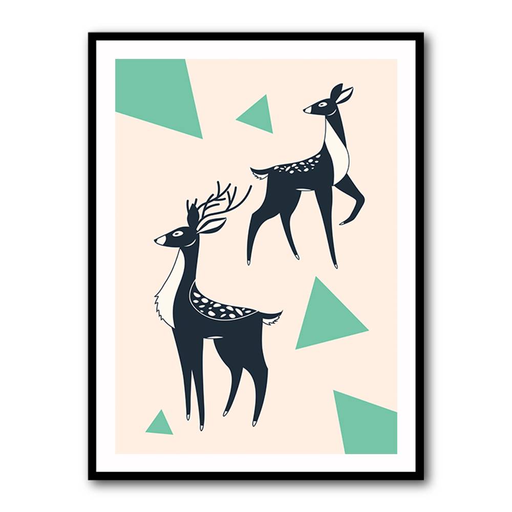 Abstract Deer #2 Wall Art