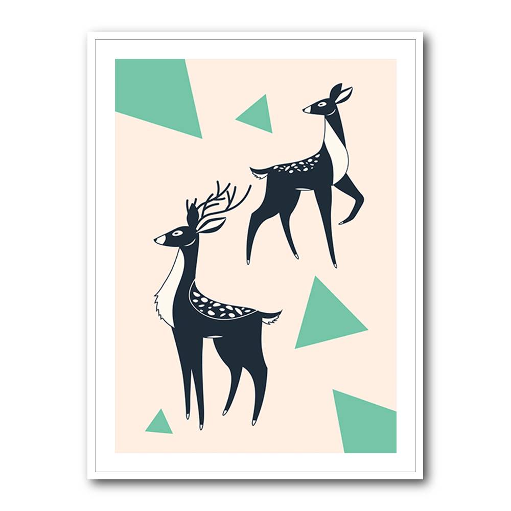 Abstract Deer #2 Wall Art