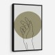 Abstract Minimal Hand #1 Wall Art