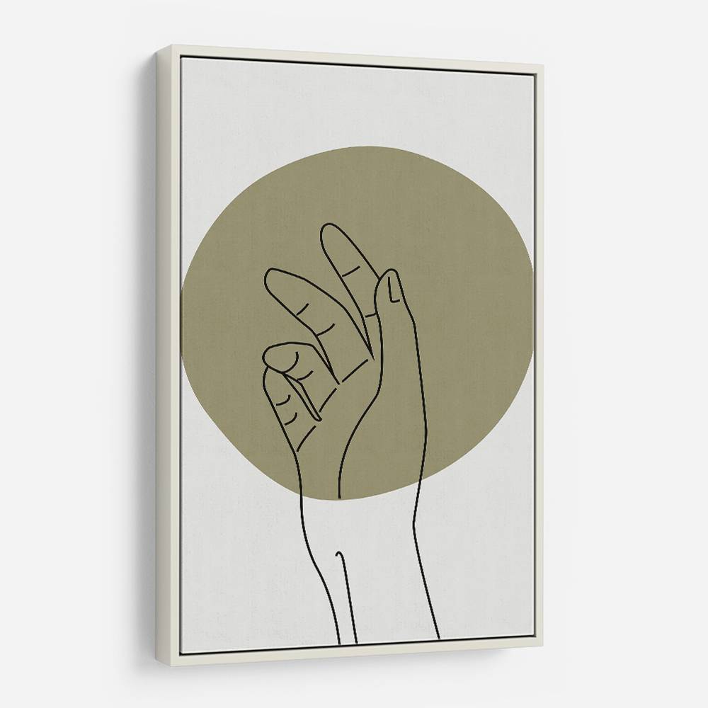 Abstract Minimal Hand #1 Wall Art