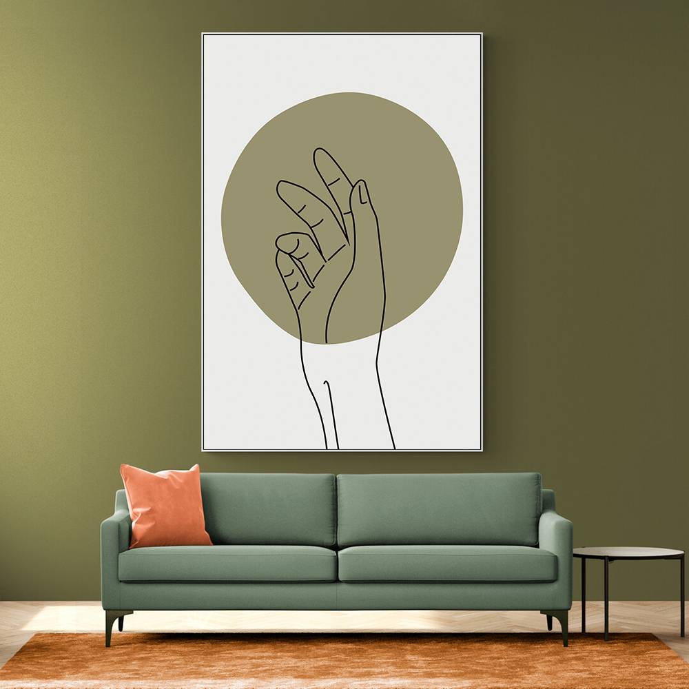 Abstract Minimal Hand #1 Wall Art