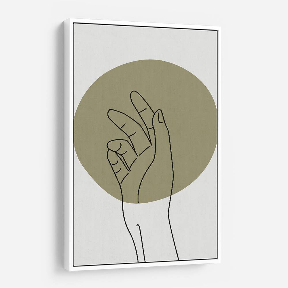 Abstract Minimal Hand #1 Wall Art