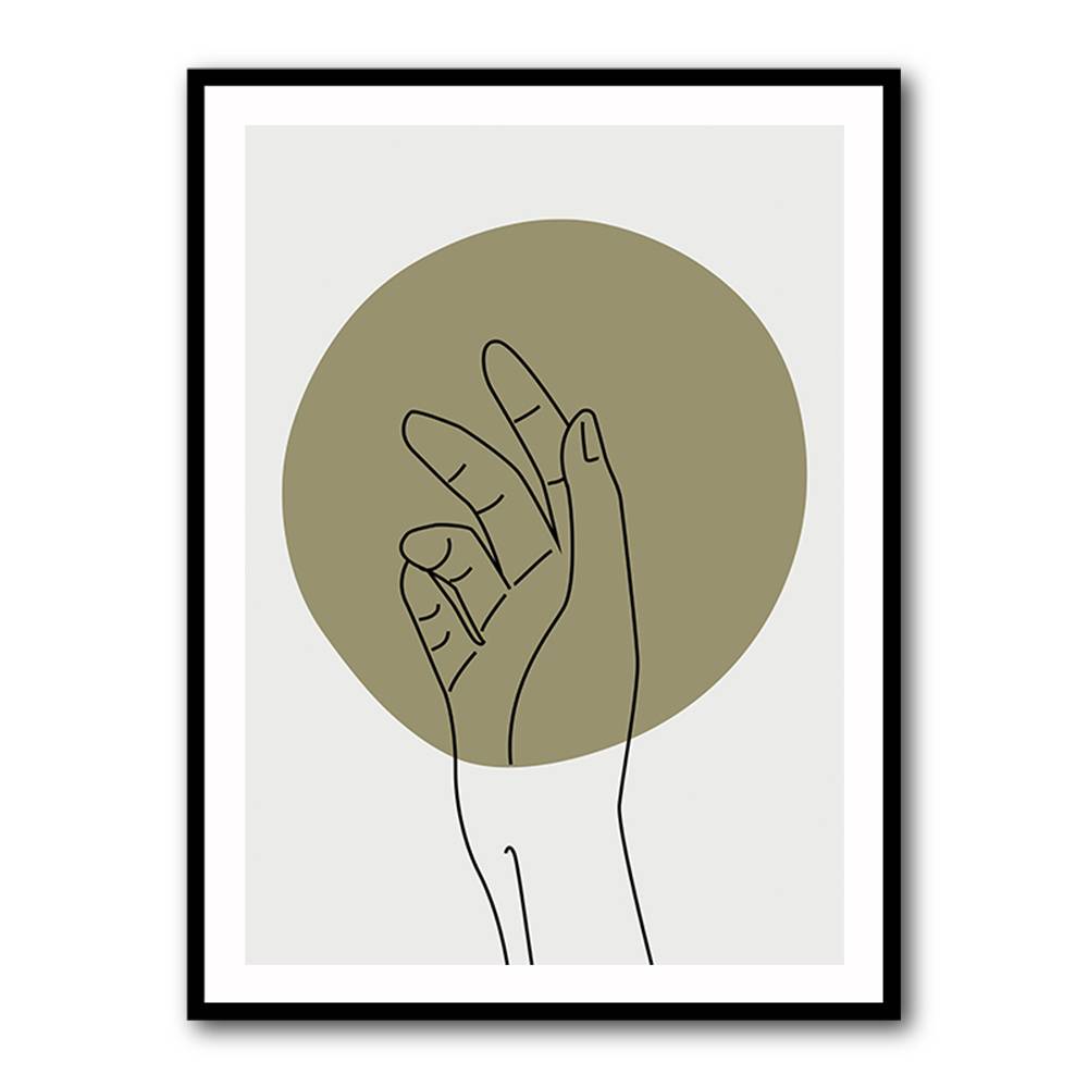 Abstract Minimal Hand #1 Wall Art