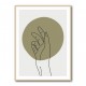 Abstract Minimal Hand #1 Wall Art