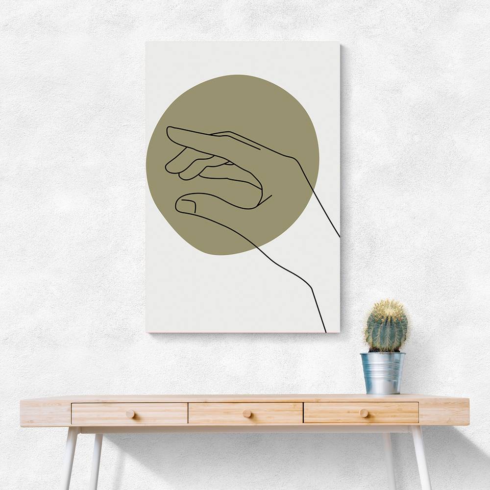 Abstract Minimal Hand #2 Wall Art 