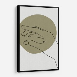 Abstract Minimal Hand #2 Wall Art 