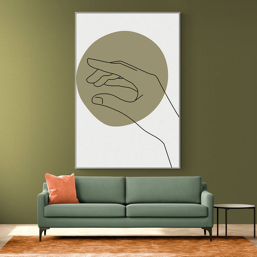 Abstract Minimal Hand #2 Wall Art 