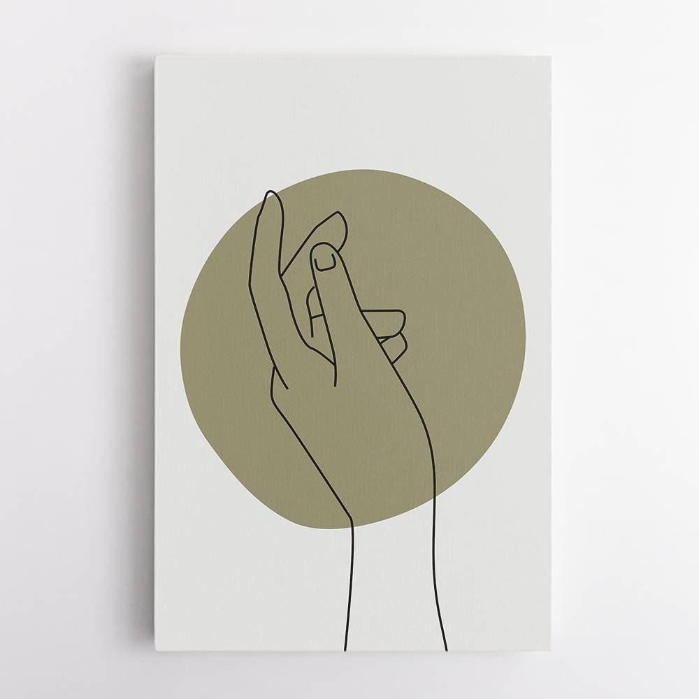 Abstract Minimal Hand #3 Wall Art