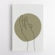 Abstract Minimal Hand #3 Wall Art