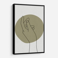 Abstract Minimal Hand #3 Wall Art