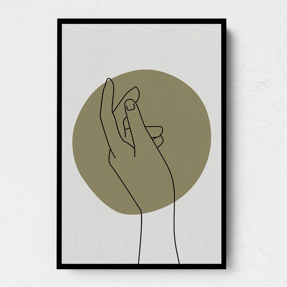 Abstract Minimal Hand #3 Wall Art