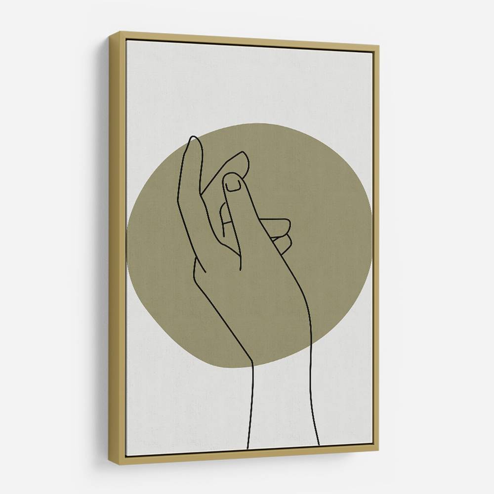 Abstract Minimal Hand #3 Wall Art