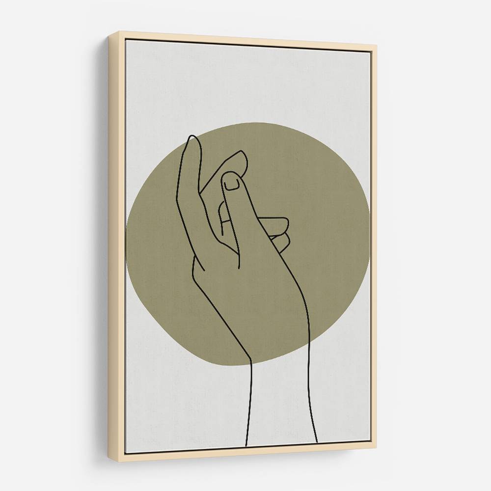 Abstract Minimal Hand #3 Wall Art