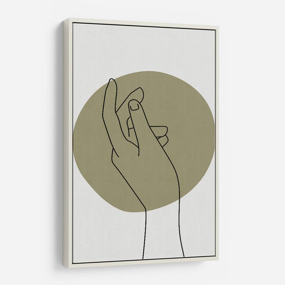 Abstract Minimal Hand #3 Wall Art