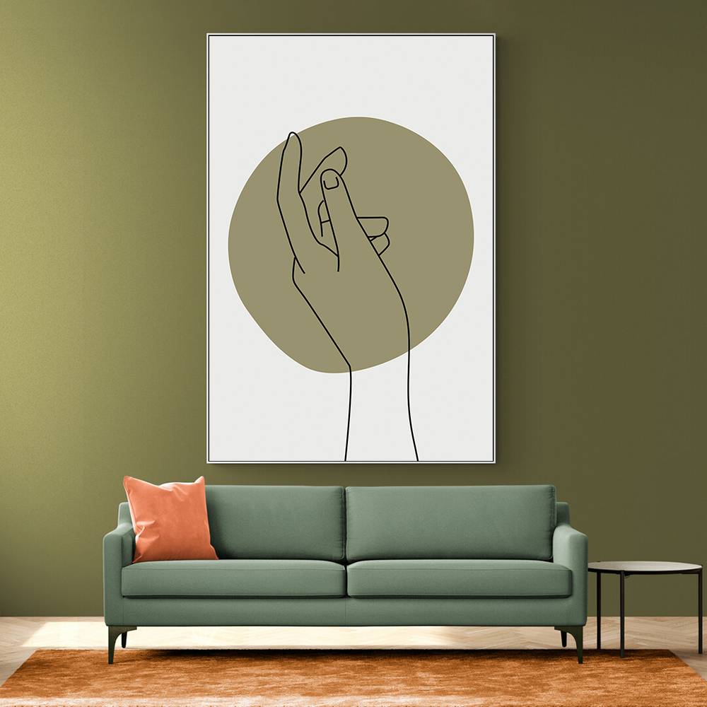 Abstract Minimal Hand #3 Wall Art