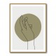 Abstract Minimal Hand #3 Wall Art