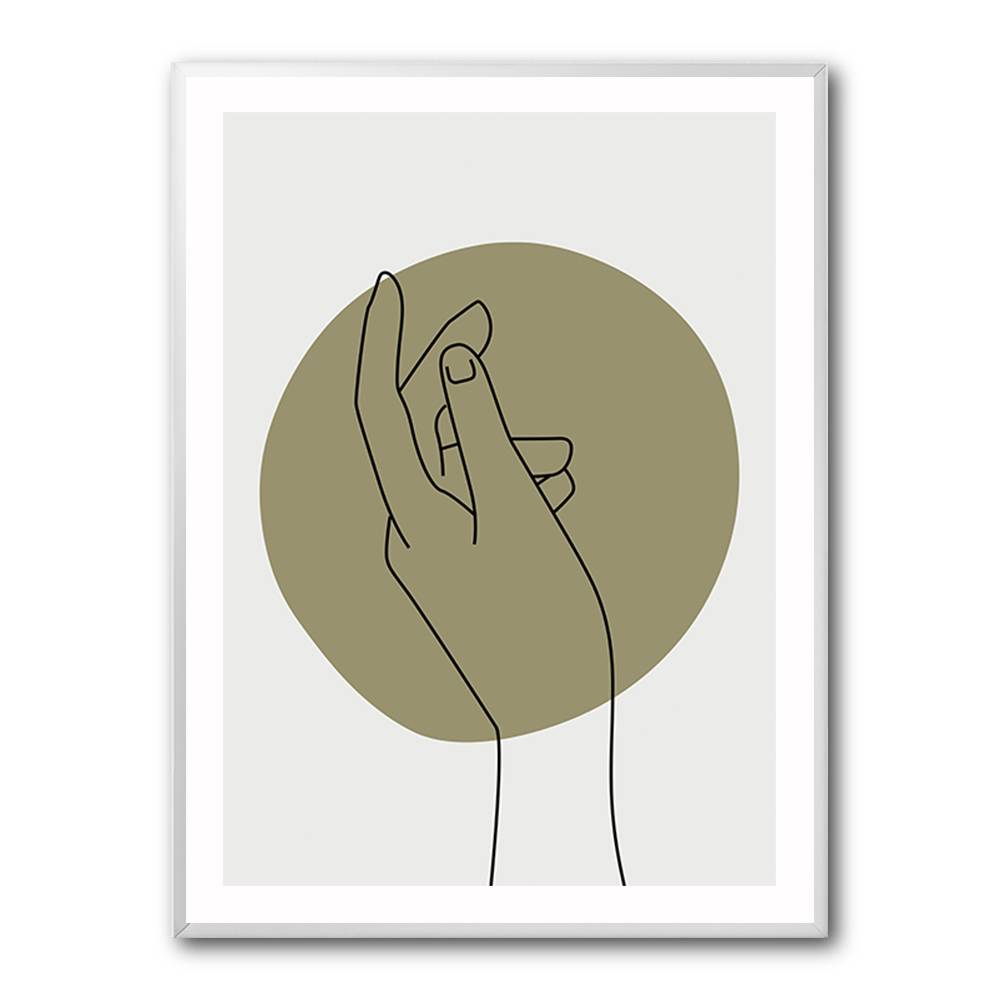 Abstract Minimal Hand #3 Wall Art