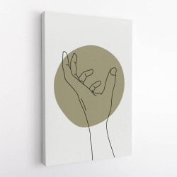 Abstract Minimal Hand #4 Wall Art