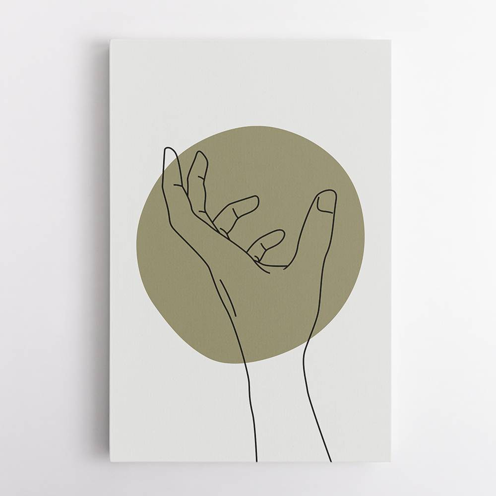 Abstract Minimal Hand #4 Wall Art