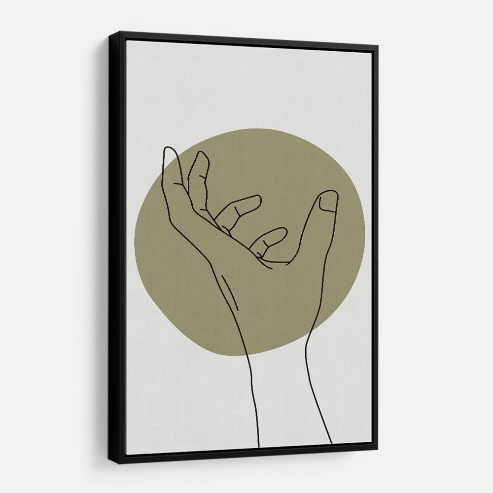 Abstract Minimal Hand #4 Wall Art