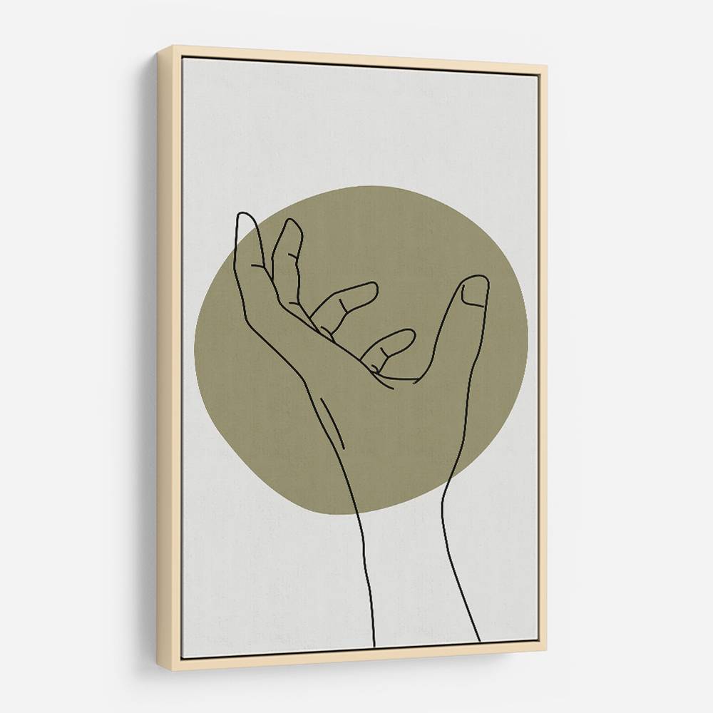 Abstract Minimal Hand #4 Wall Art