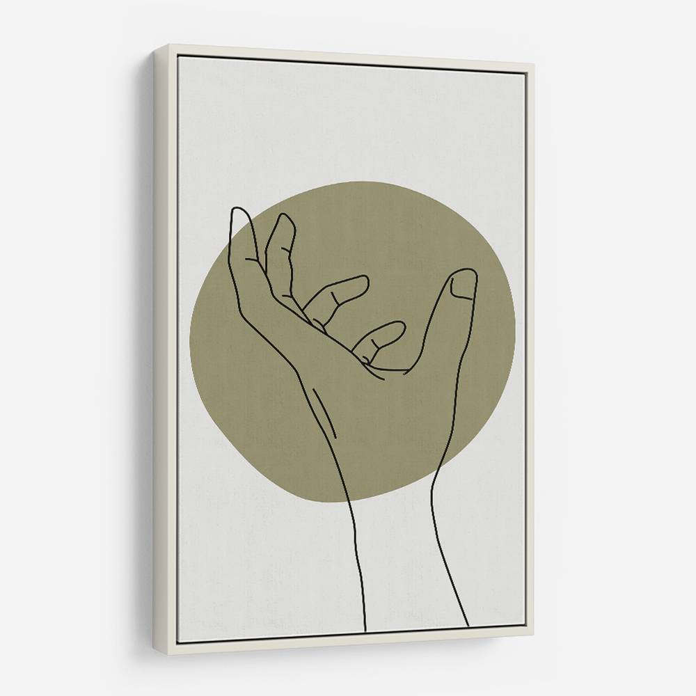 Abstract Minimal Hand #4 Wall Art